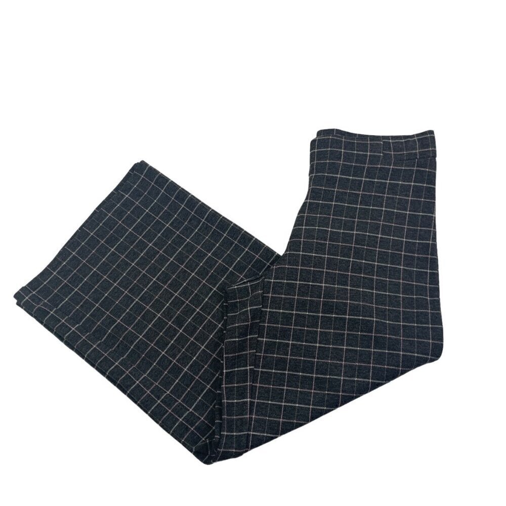 J. Jill Full/Leg Cropped Plaid Viscose Blend PullOn Pants Women's Size Petite XS